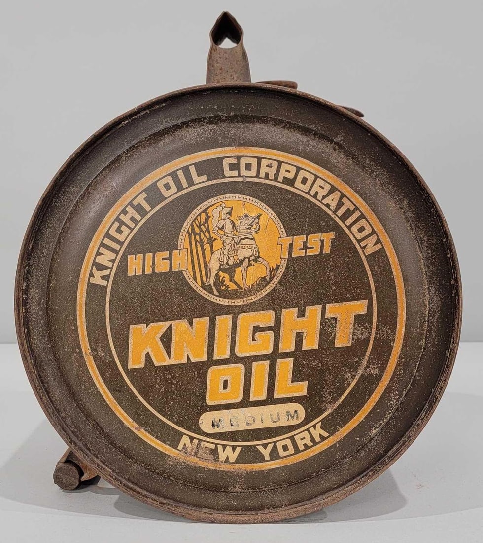 Knight Oil Corp. w/Logo Five-Gallon Rocker Can (1 of 2)