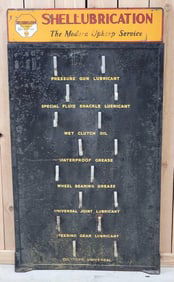 Shellubrication w/Logo Metal Grease Gun Service Rack (TAC)