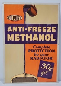 Dupont Anti-Freeze Methanol w/Image Cardboard Sign (TAC)