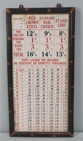 Copper Frame w/Red Crown Pricer Sheet