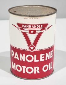 Panhandle Panolene Motor Oil w/Logo Quart Metal Can