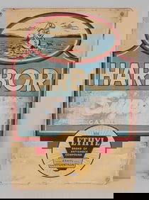 Harbor Super Gasoline Ethyl w/Logo Metal Pump Sign (TAC)