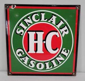 Sinclair H-C Gasoline Porcelain Sign (TAC)