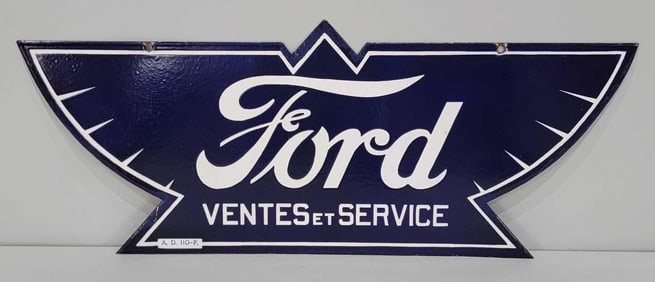 Ford Ventes et Service Porcelain Sign (TAC)
