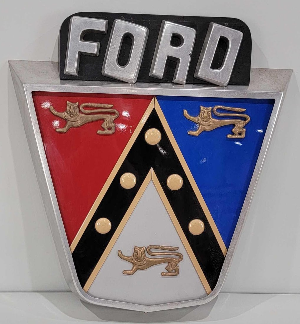 Ford Jubilee Logo 3-Dimentional Metal & Wood Sign (TAC) (1 of 5)