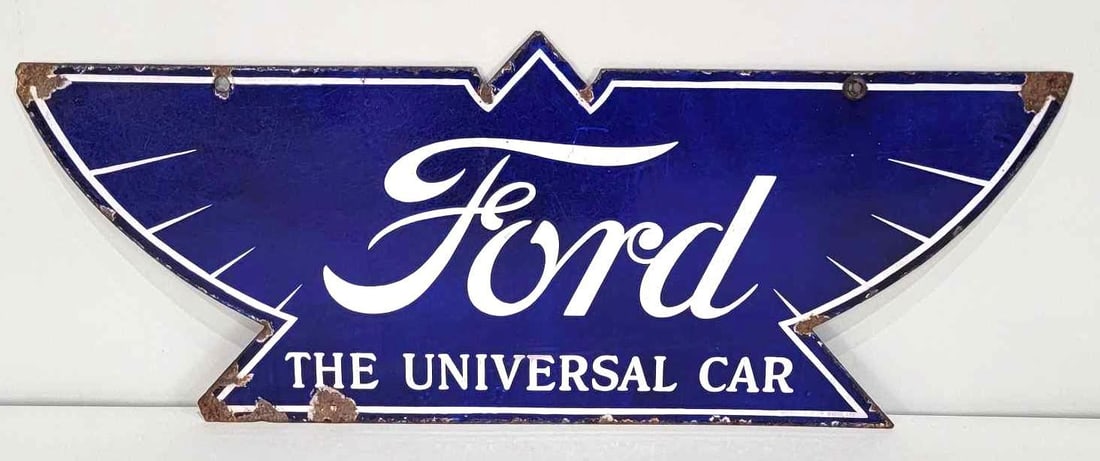 Ford "The Universal Car" Porcelain Sign (TAC) (1 of 7)