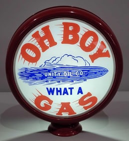 Oh Boy "What a Gas" w/Air Ship 15" Single Globe Lens (TAC)