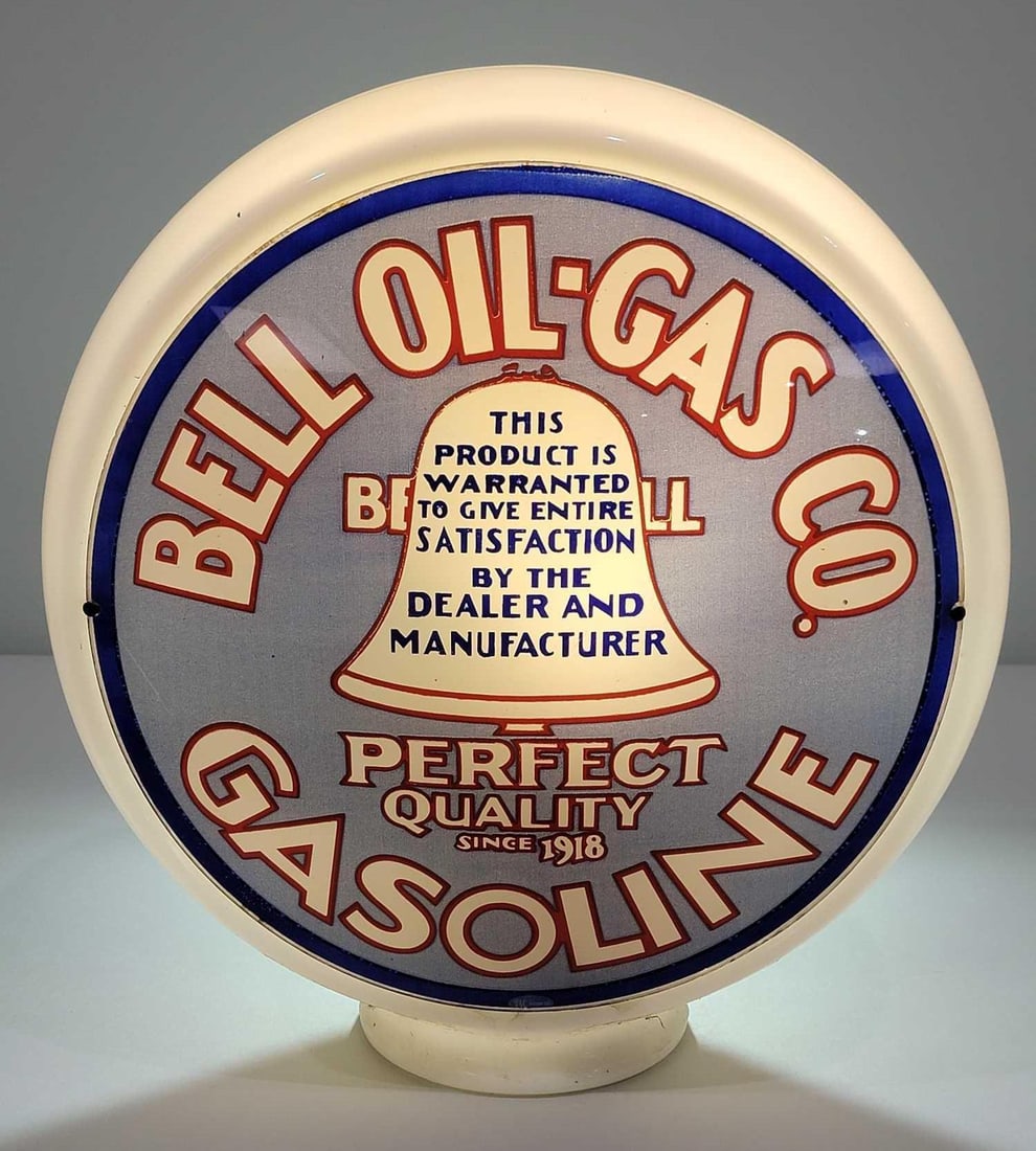 Bell Oil-Gas Co. w/Logo Single Globe Lens (TAC) (1 of 2)