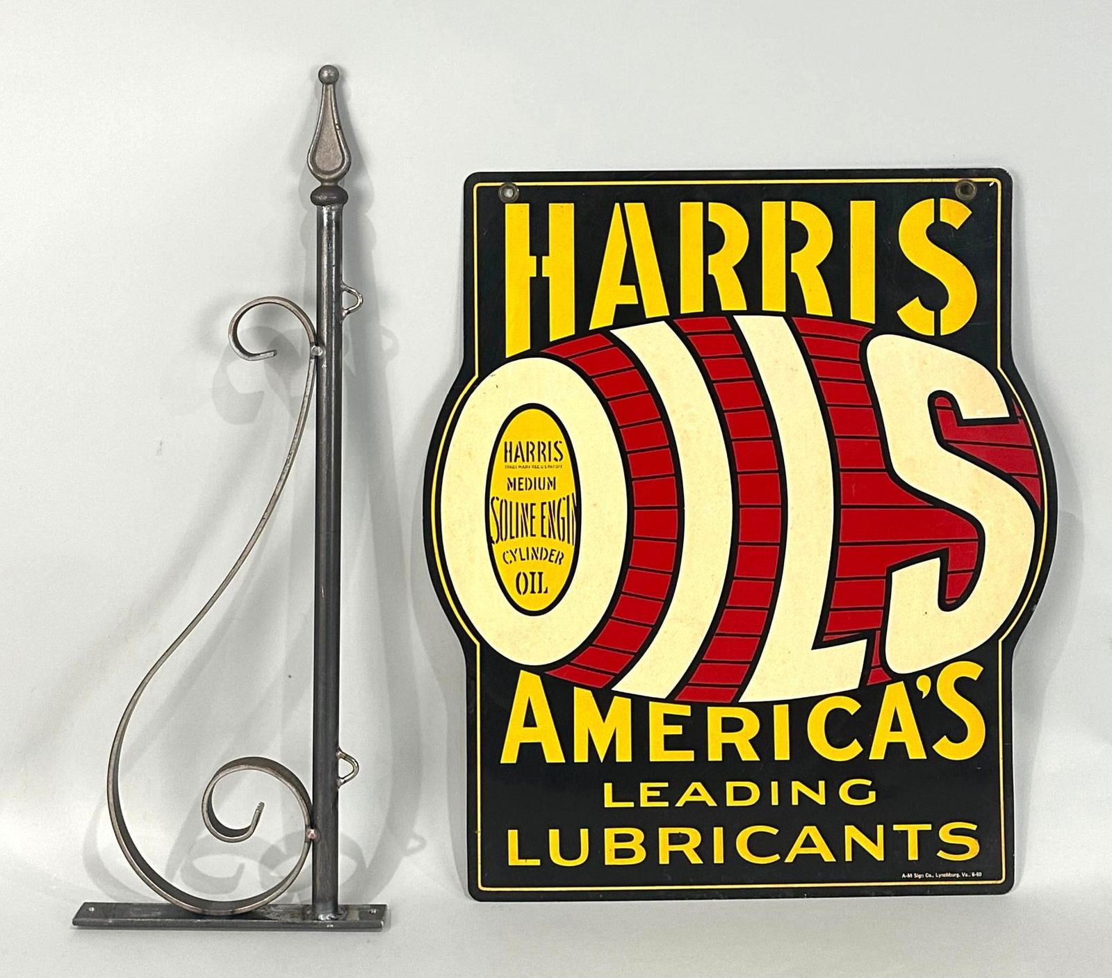 Harris Cylinder Oil "America's Leading Lubricants" Metal Sign (TAC) (1 of 10)
