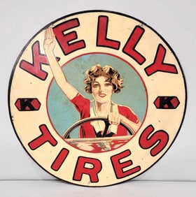 Kelly Tires (Shirley Temple) Tires Metal Sign
