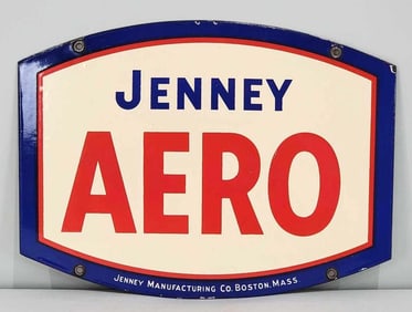 Jenny Aero Porcelain Pump Sign (TAC)