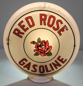 Red Rose Gasoline w/Logo 13.5" Single Globe Lens (TAC)
