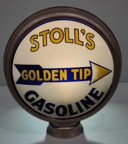 Stoll's Golden Tip Gasoline w/Logo 15" Globe Lenses (TAC)