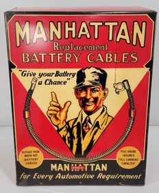 Manhattan Battery Cables w/Image Metal Counter-Top Point of Sale Display (TAC)
