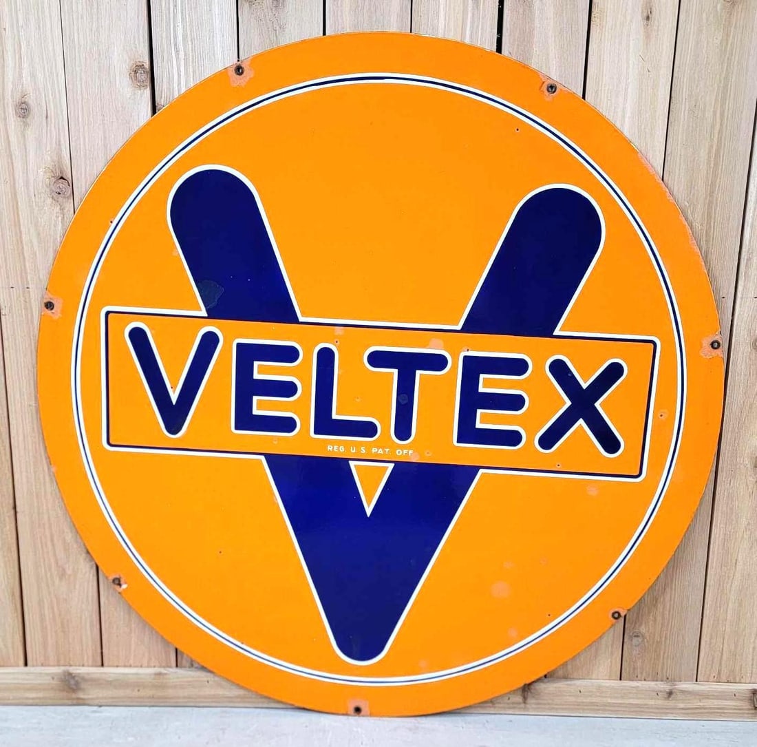 Veltex w/Logo Porcelain Sign (TAC) (1 of 7)