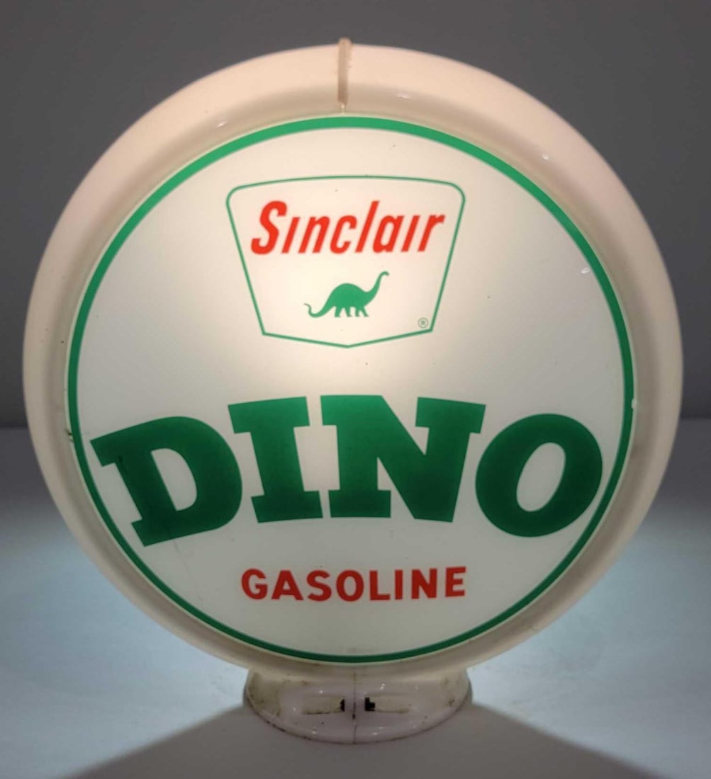 Sinclair Dino Gasoline w/Logo 13.5" Globe Lenses (TAC) (1 of 2)