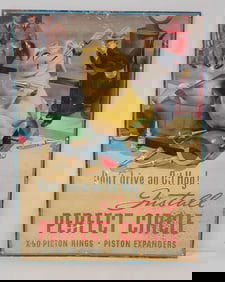 Install Perfect Circle X-90 Piston Rings w/Thirsty Hog Image Metal Sign (TAC)