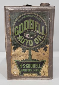 Goodell Auto Oil w/Logo Five-Gallon Metal Can