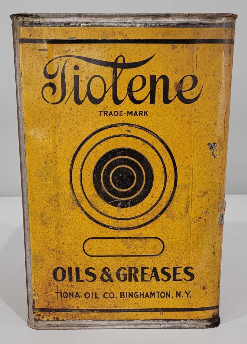 Tiolene Oils & Grease w/Logo Five-Gallon Square Metal Can (1 of 5)