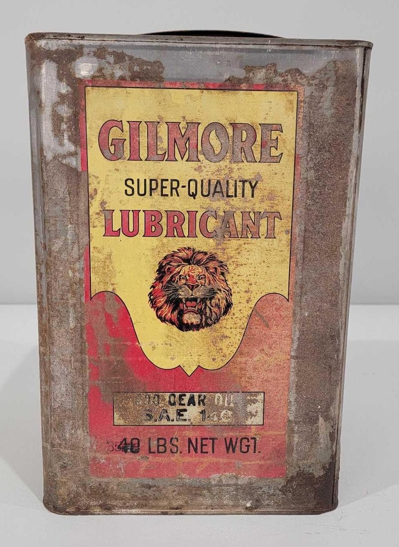 Gilmore Lubricants w/Logo Five-Gallon Square Metal Can (1 of 5)
