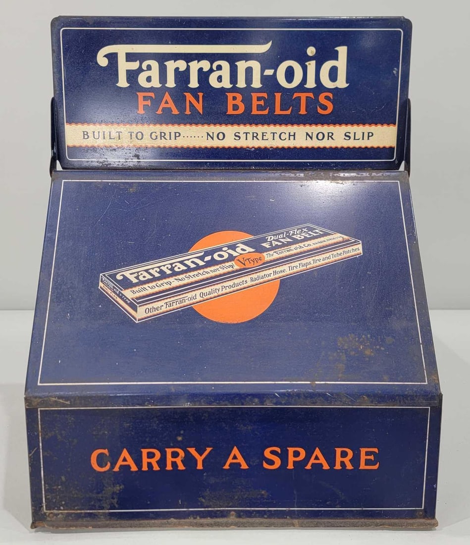 Farran-oid Fan Belts w/Logo Metal Counter-Top Point of Sale Display (TAC) (1 of 5)
