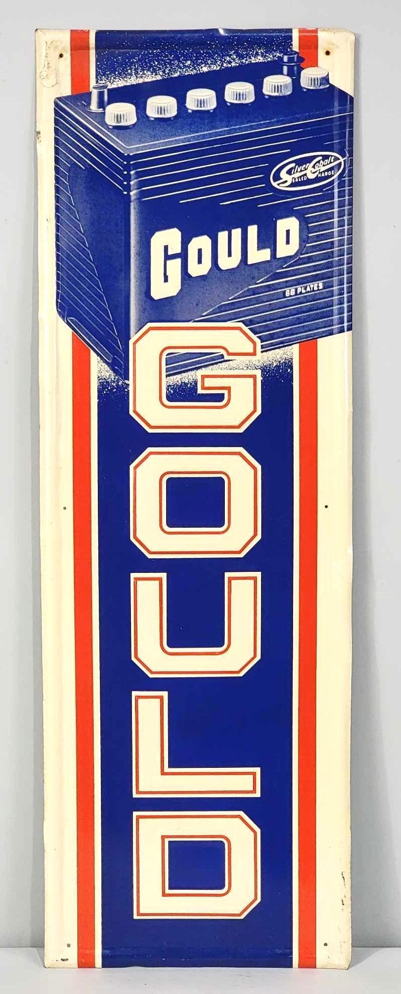 Gould w/12v Battery Image Metal Sign (TAC) (1 of 5)