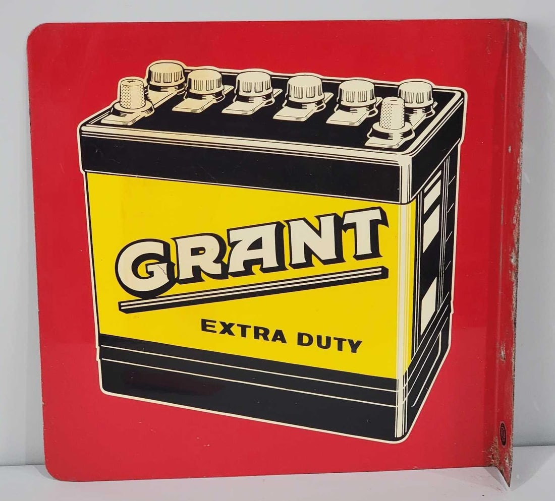 Grant Extra Duty w/12v Battery Image Metal Flange Sign (TAC) (1 of 4)