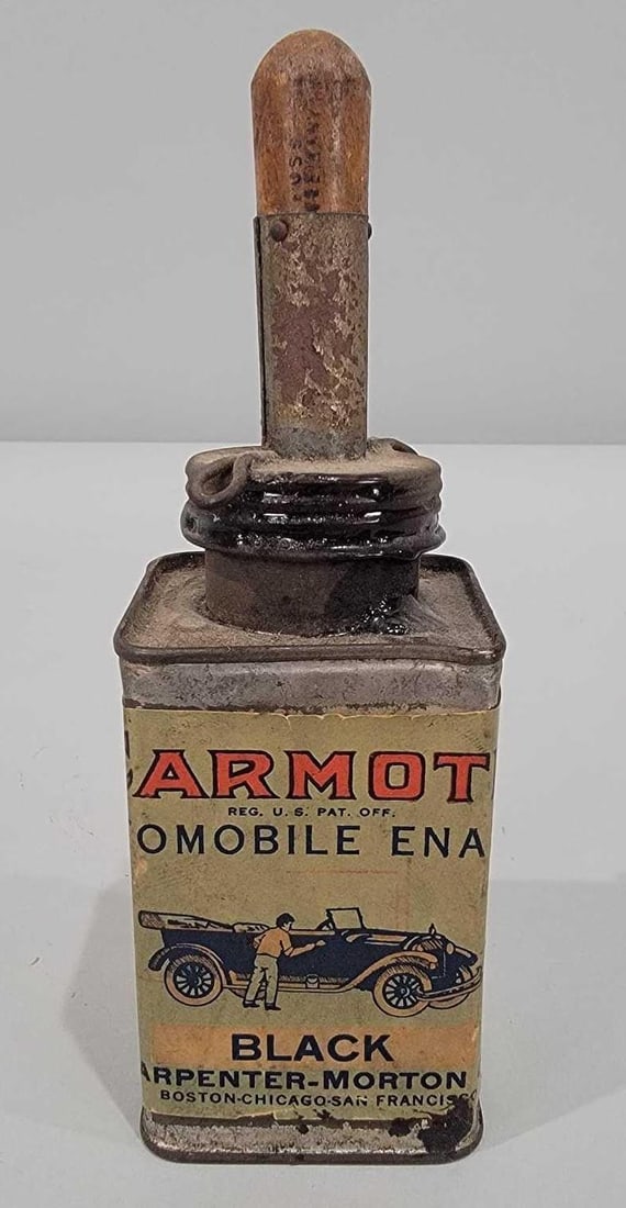 Carmote Automobile Enamel Black Paint Square Metal Can (1 of 4)