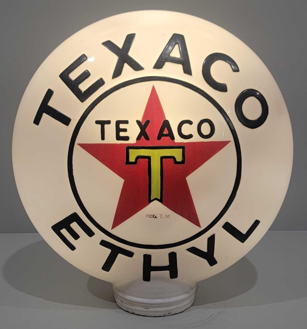 Texaco (black-T) Star Logo Ethyl OPC Globe (TAC) (1 of 3)