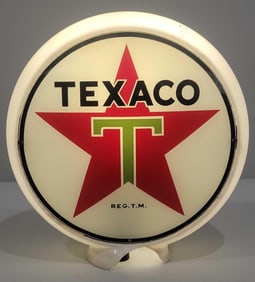 Texaco (white-T) Star Logo 13.5" Globe Lenses (TAC)