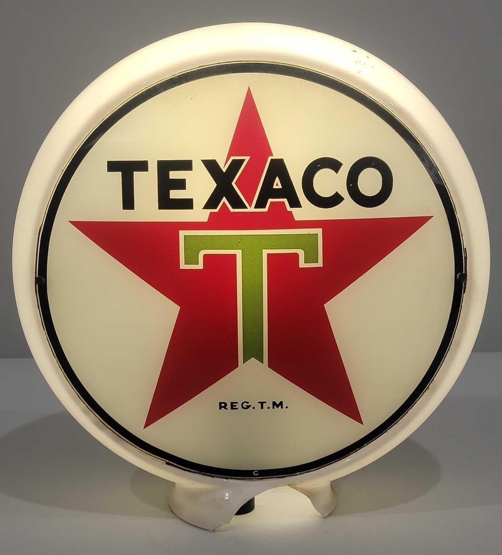 Texaco (white-T) Star Logo 13.5" Globe Lenses (TAC) (1 of 3)