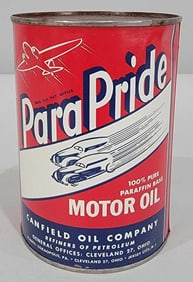 ParaPride Motor Oil w/Logo One-Quart Round Metal Can (TAC)