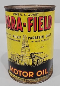 Para-Field w/Derrick Scene One-Quart Round Metal Can (TAC)