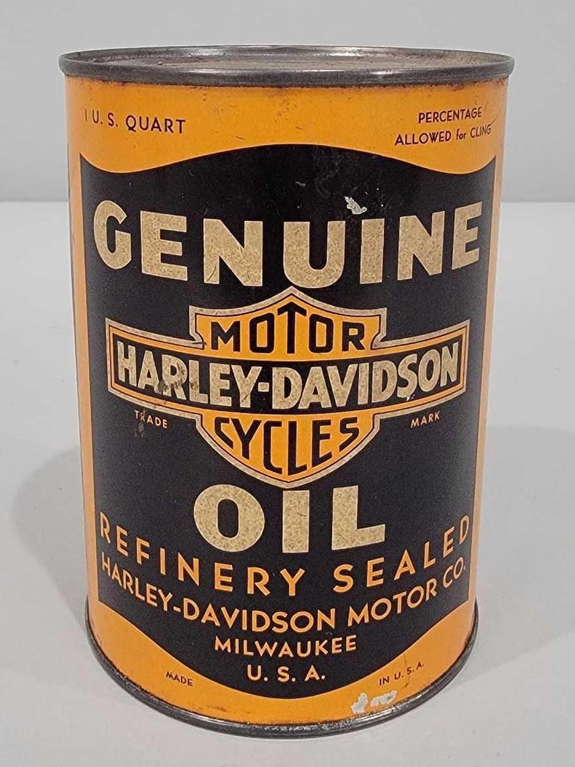 Harley-Davidson Motor Oil One Quart Metal Can (TAC) (1 of 5)
