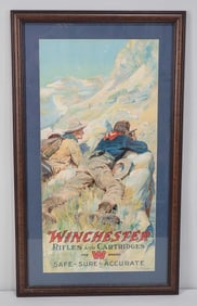 Circa 1920's Winchester Poster Framed