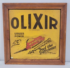 Olixir "Unseen Power Feel the Difference" w/Sedan Image Metal Sign (TAC)