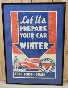 Let Us Prepare Your Car For Winter Quincy w/Independent Logo Poster