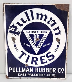 Pullman Tires Porcelain Flange Sign (TAC)