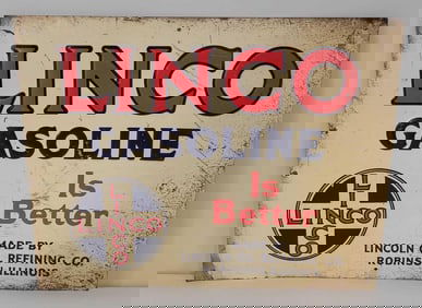 Linco Gasoline Is Better w/Logo Metal Tacker Sign (TAC)