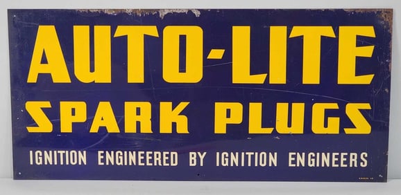 Auto-Lite Spark Plugs Metal Sign (TAC)