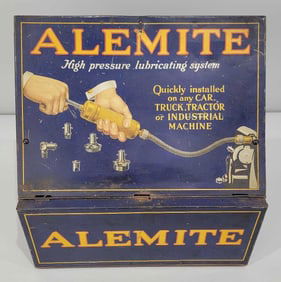 Alemite "High Pressure Lubricating System" Metal Display Cabinet (TAC)