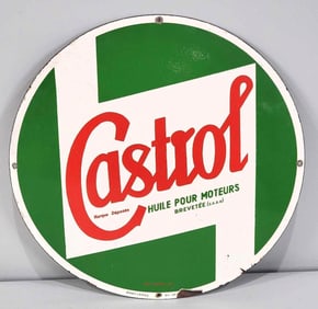 Castrol Huile Pour Moteurs Porcelain Sign (TAC)