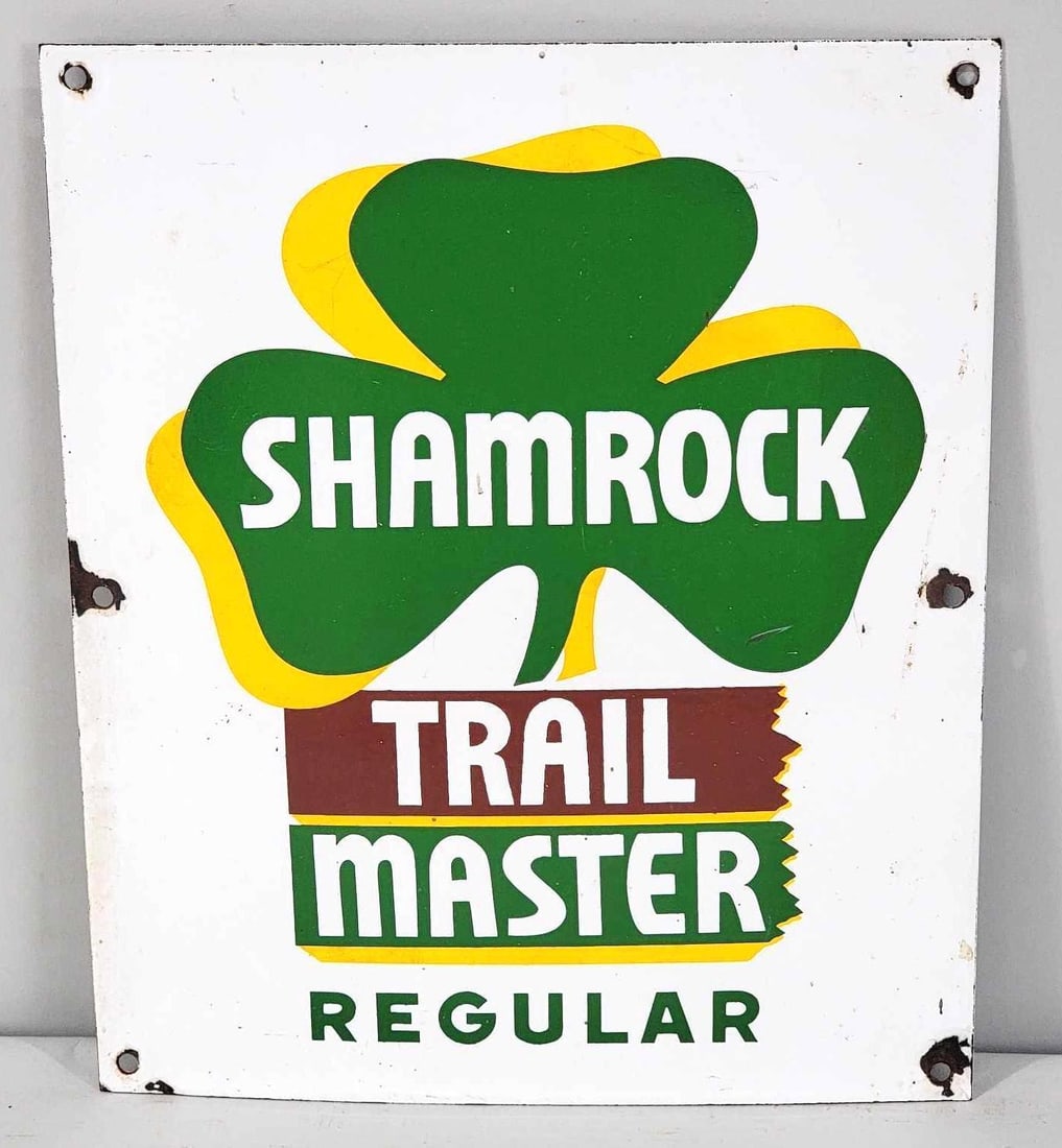 Shamrock Trail Master Regular Porcelain Pump Sign (TAC) (1 of 3)