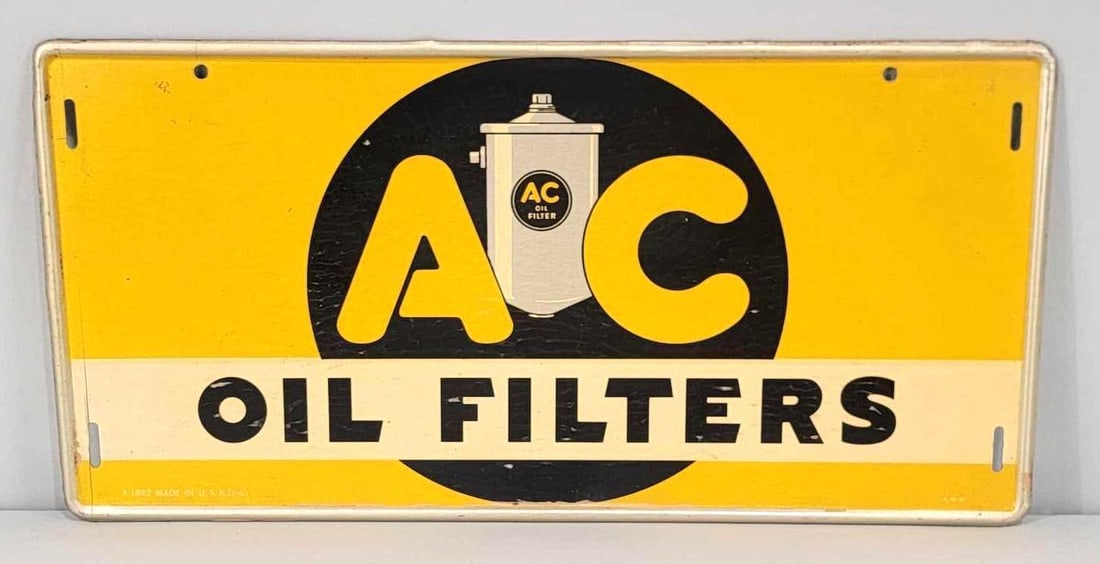 AC Oil Filters w/Image Metal Sign (TAC) (1 of 5)