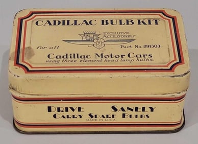 Cadillac Bulb Kit w/Logo Metal Box (TAC)