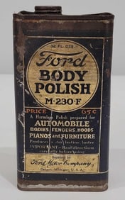 Ford Body Polish One Quart Flat Metal Can (TAC)