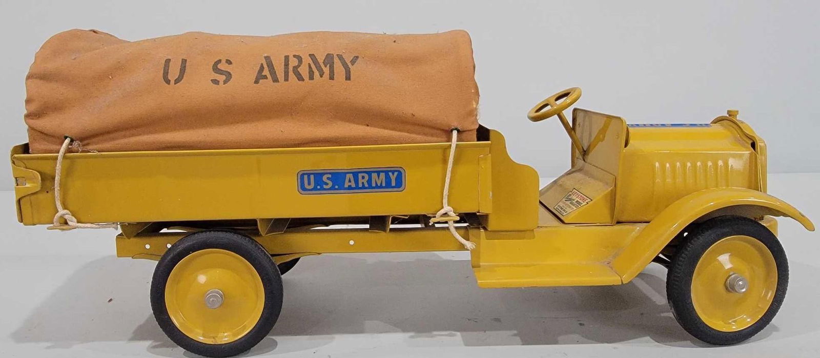 Keystone Packard "U.S. Army" Press Steel Truck (restored): 26.5"L., the press steel truck has been professionally restored.