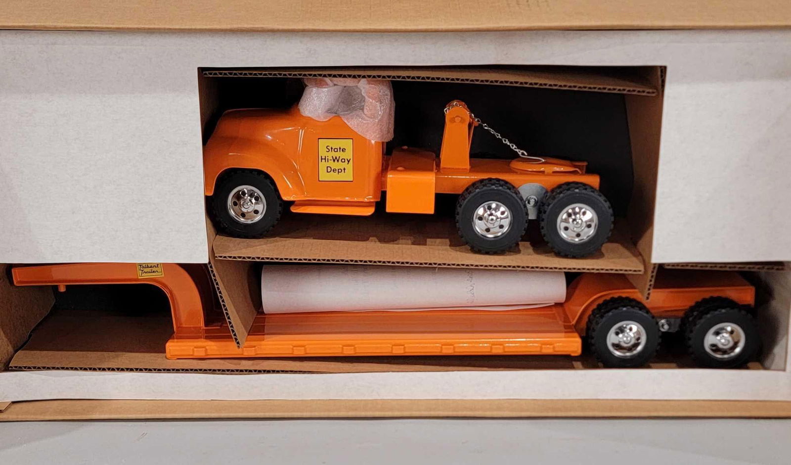De Salle Tonka 1956 Style State Hi-Way Dept Truck & Talbert Trailer NIB (1 of 2)