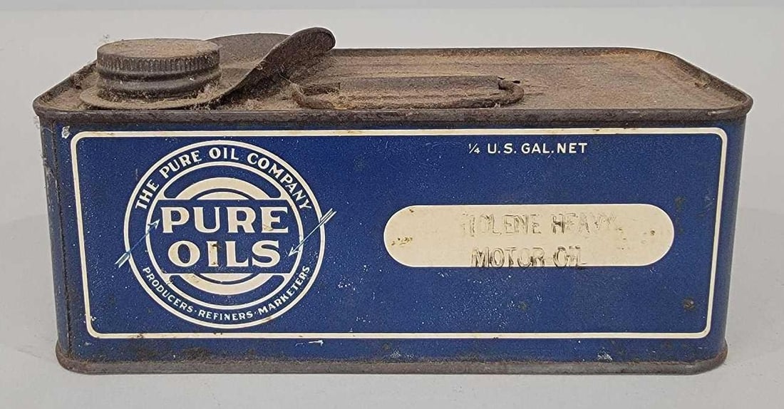 Tiolene Pure Oils One Quart Squatty Metal Can (1 of 4)