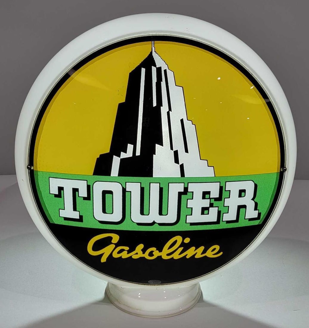 Tower Gasoline w/Logo 13.5" Single Globe Lens (TAC) (1 of 2)